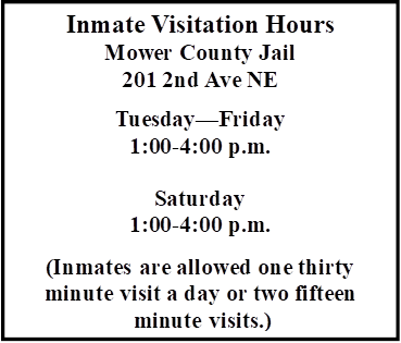 Inmate Visitation Hours